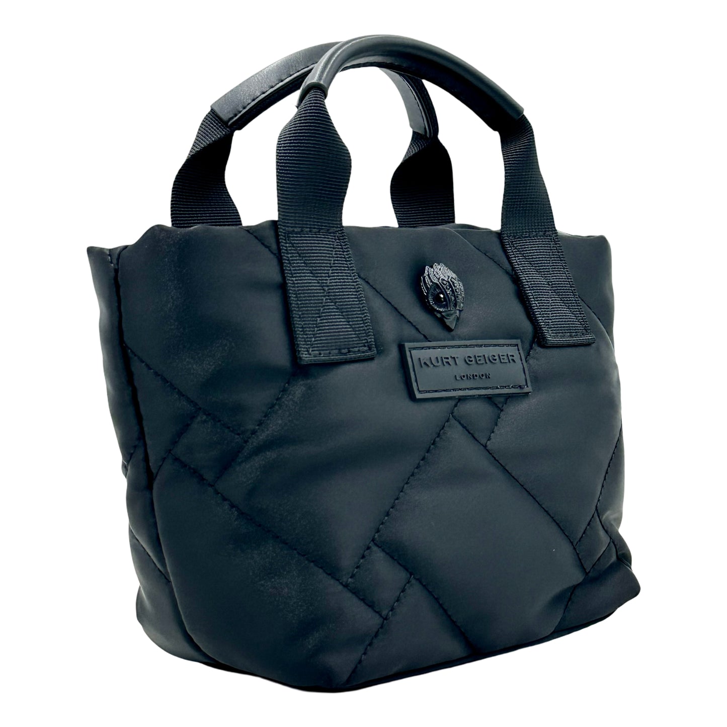 Kurt Geiger Extra Small Nylon Shopper Tote - Black