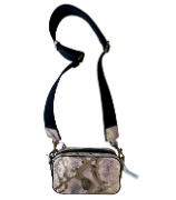 Kurt Geiger Shoreditch Small Crossbody Gold Comb Snake - Multi