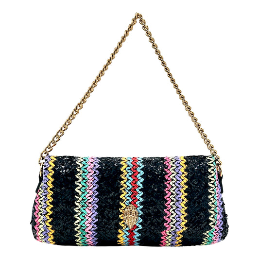 Kurt geiger London Long Kensington Convertible Crossbody Shoulder Bag - Black Multi