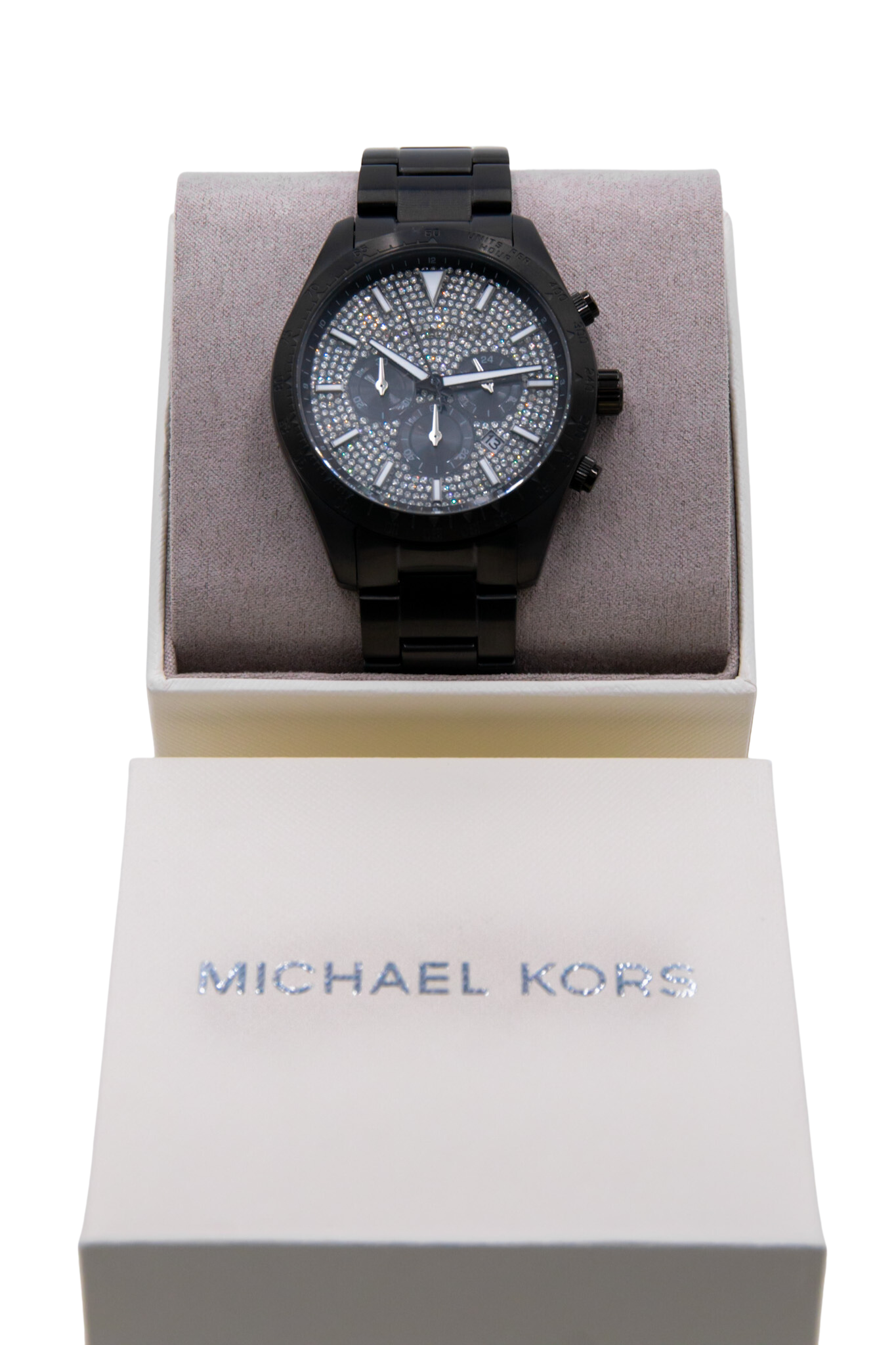 Michael Kors Layton Chronograph Quartz Black Stainless Steel Men's Watch MK8899
