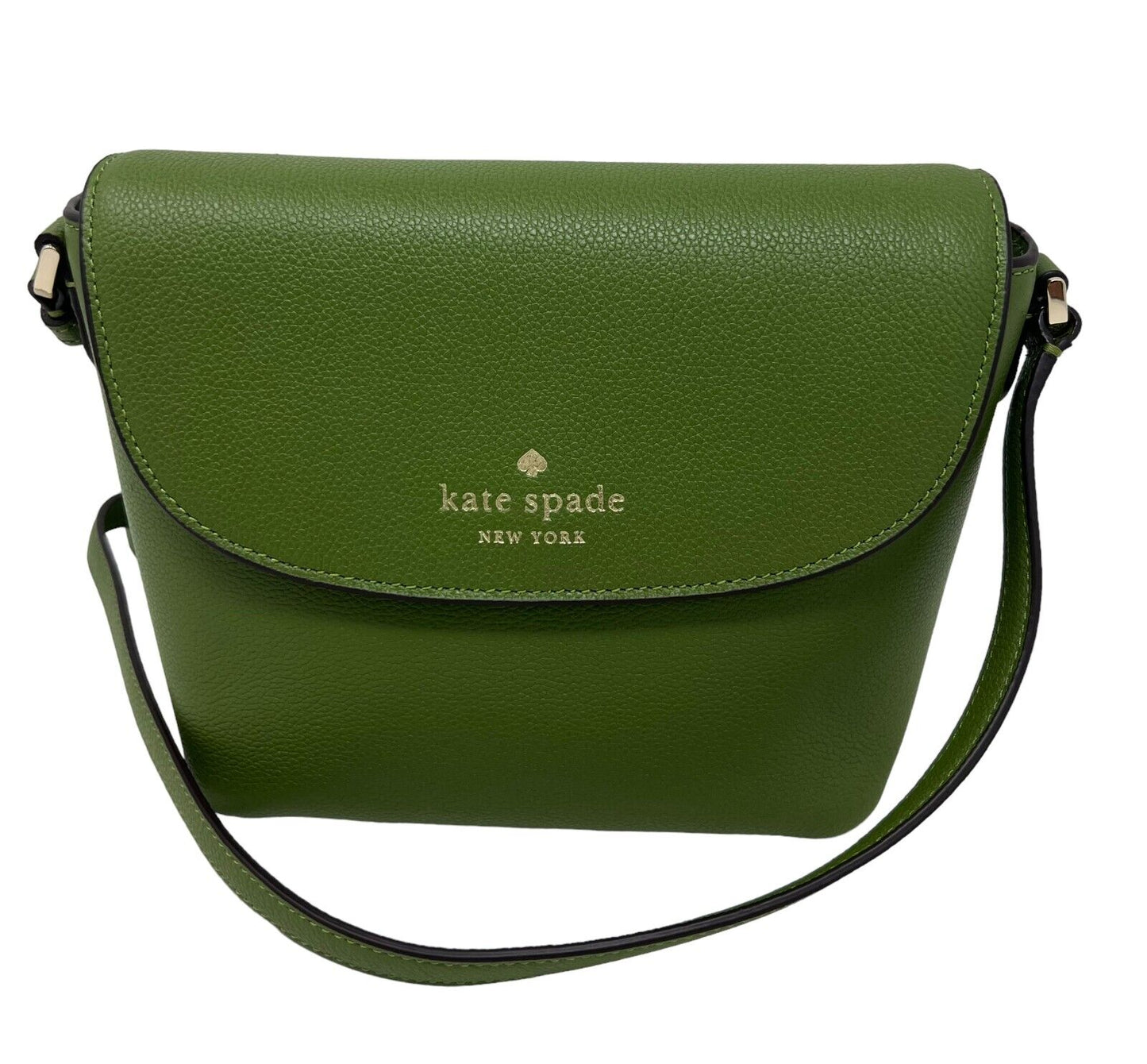 Kate Spade Emmie Flap Leather Crossbody Bag Kelp Forest K8215 $299