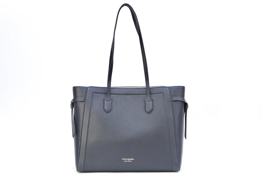 New Kate Spade Knott Pebble Leather Large Tote  - Black