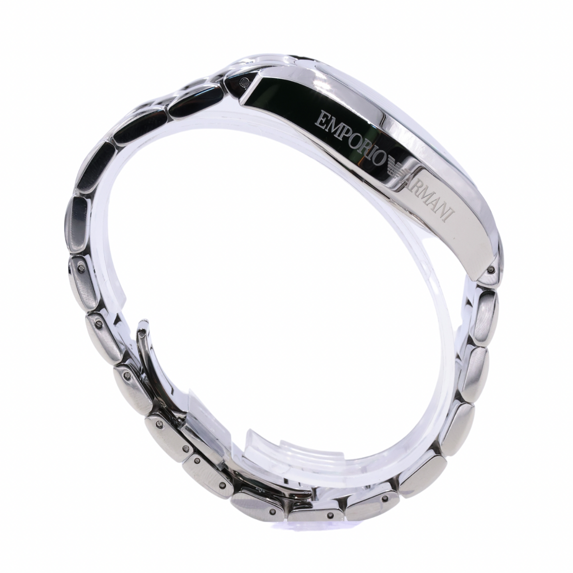 Emporio Armani Chronograph Black Dial Stainless Steel Men's Watch - AR067 - 723763129114 