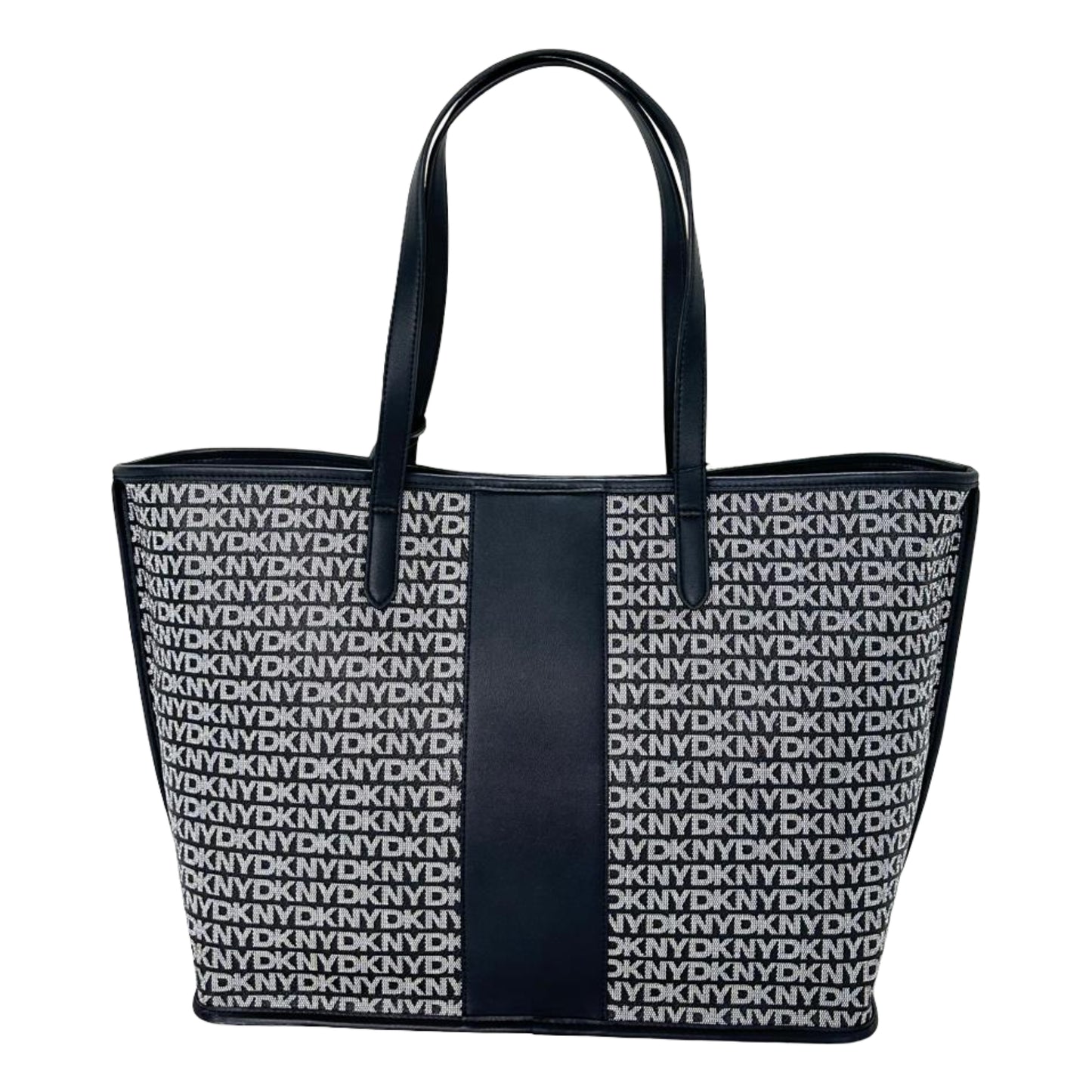 DKNY Hallie Logo Printed Shoulder Bag - Black