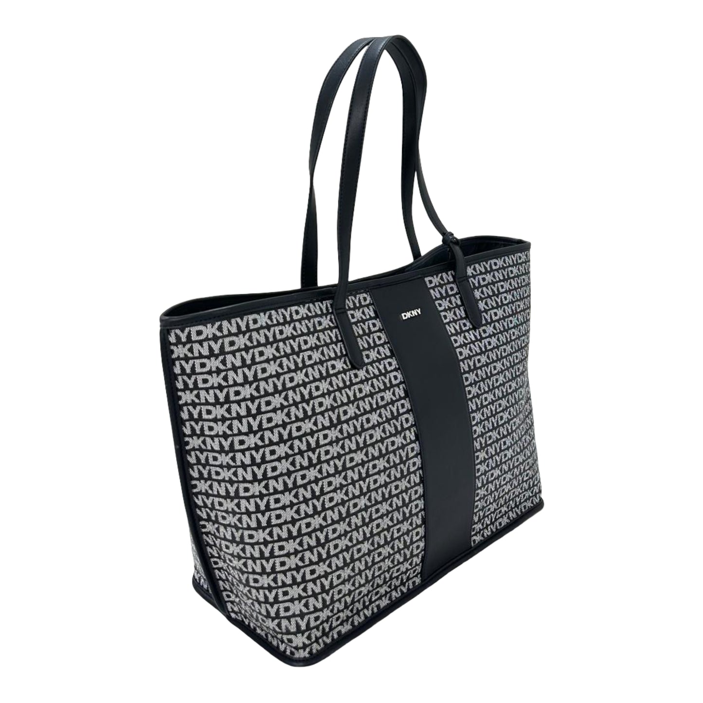 DKNY Hallie Logo Printed Shoulder Bag - Black