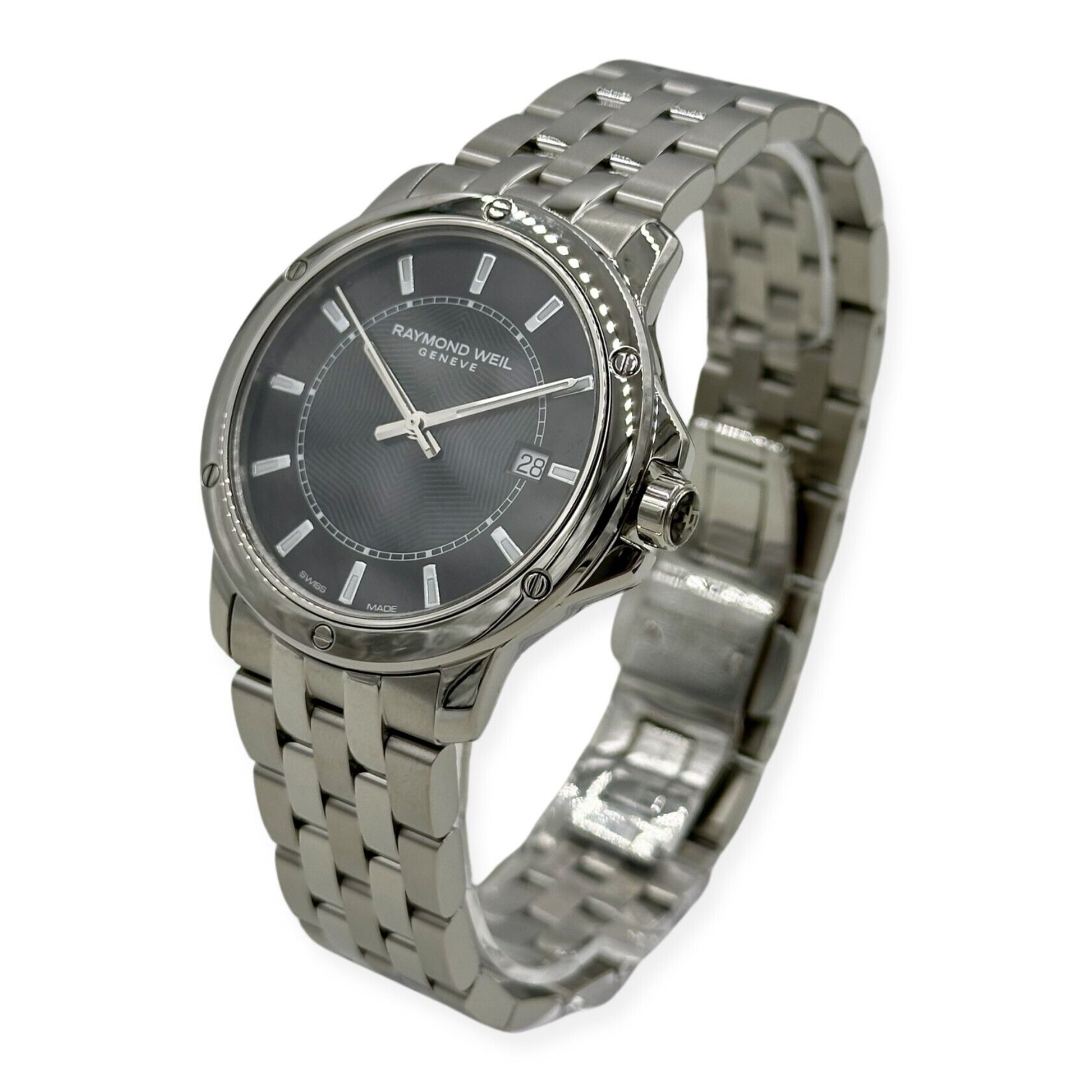 Raymond Weil Tango Men's Stainless Steel Black Dial Quartz Watch - 5591-ST-20001 - 7611784034636