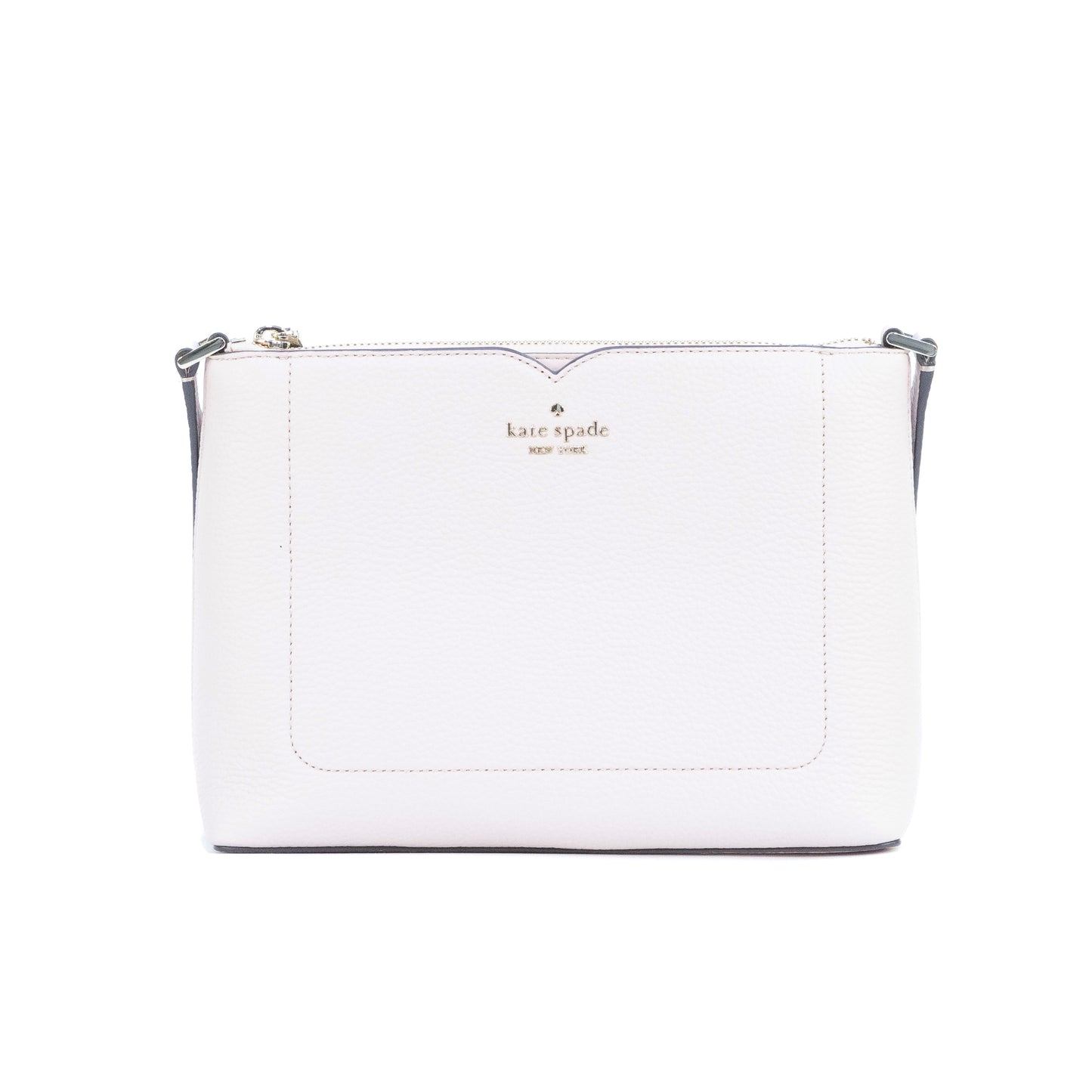 Kate Spade Harlow Pebble Leather Crossbody - Rose Smoke