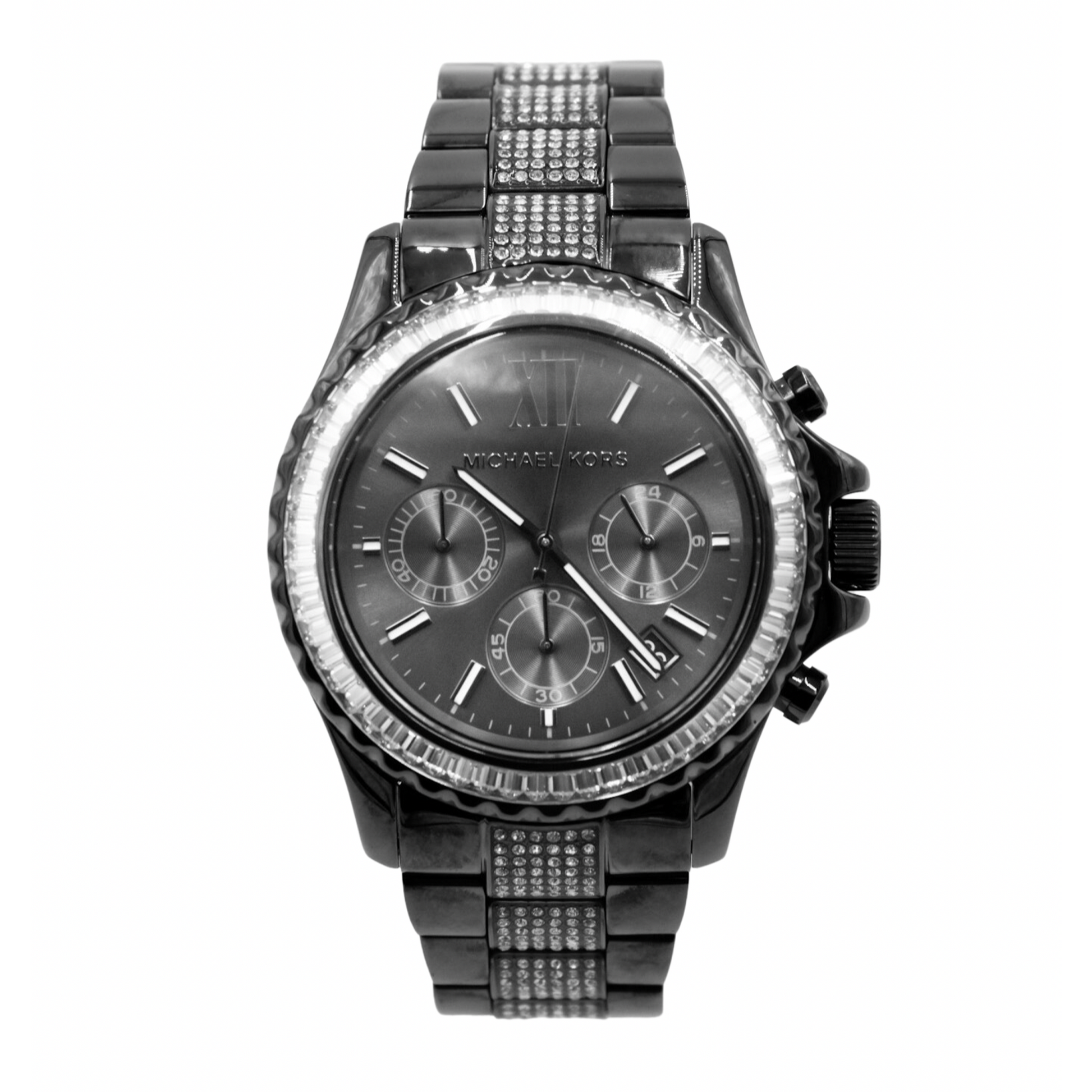 Michael Kors Everest Chronograph Quartz Crystal Black Dial Ladies Watch MK6974 - 796483540149 