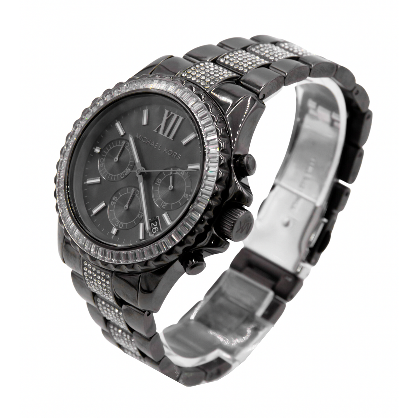 Michael Kors Everest Chronograph Quartz Crystal Black Dial Ladies Watch MK6974 - 796483540149 