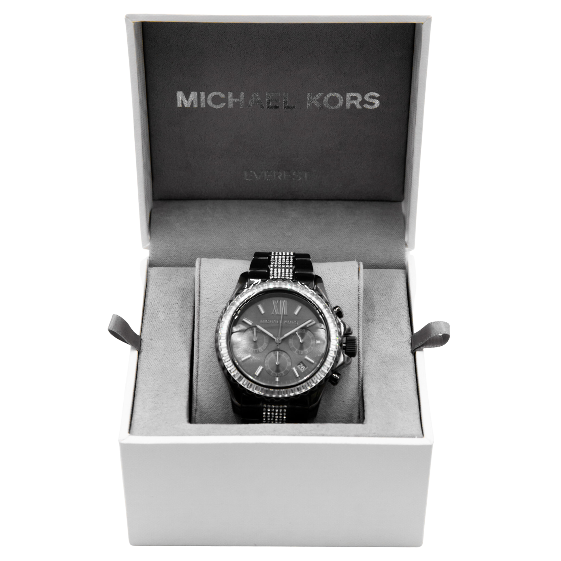 Michael Kors Everest Chronograph Quartz Crystal Black Dial Ladies Watch MK6974 - 796483540149 