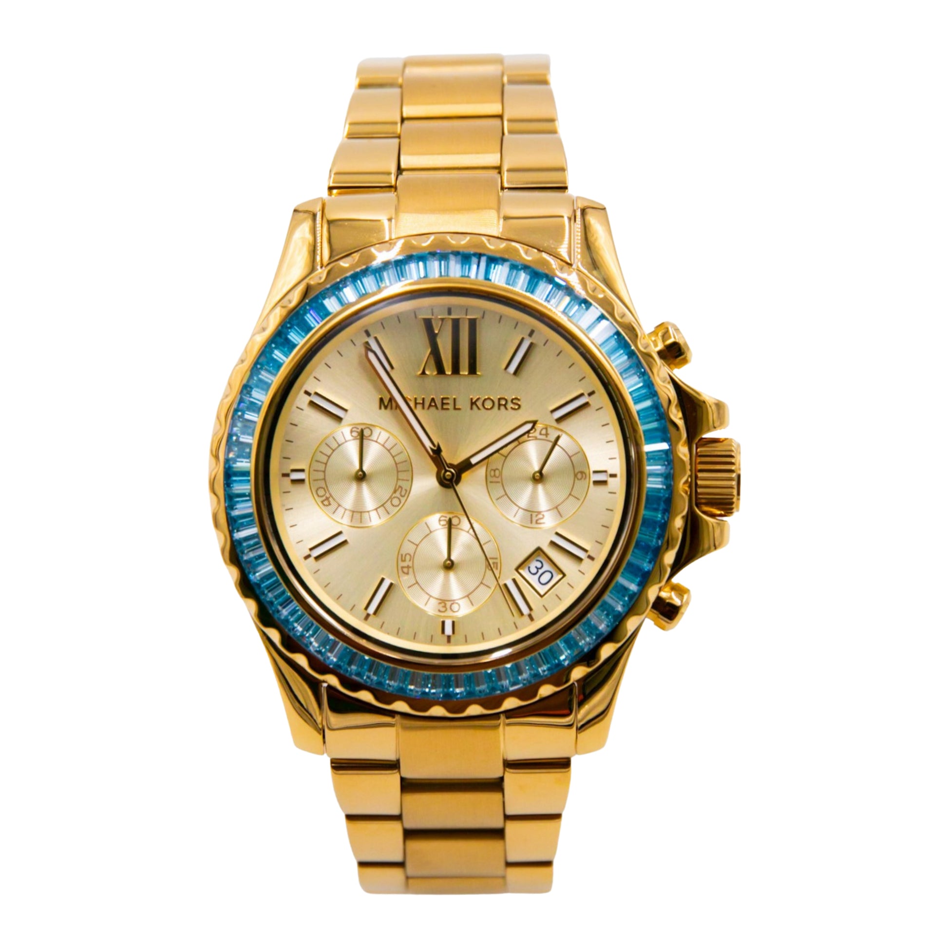 Michael Kors Everest Chronograph Gold-Tone Stainless Steel Watch - MK7210 - 796483562158