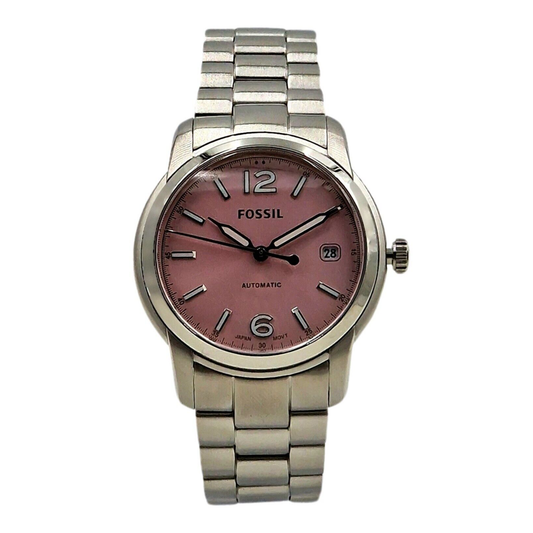Fossil Heritage Women's Analog Dial Automatic Stainless Steel Watch - ME3229 - 796483582538 