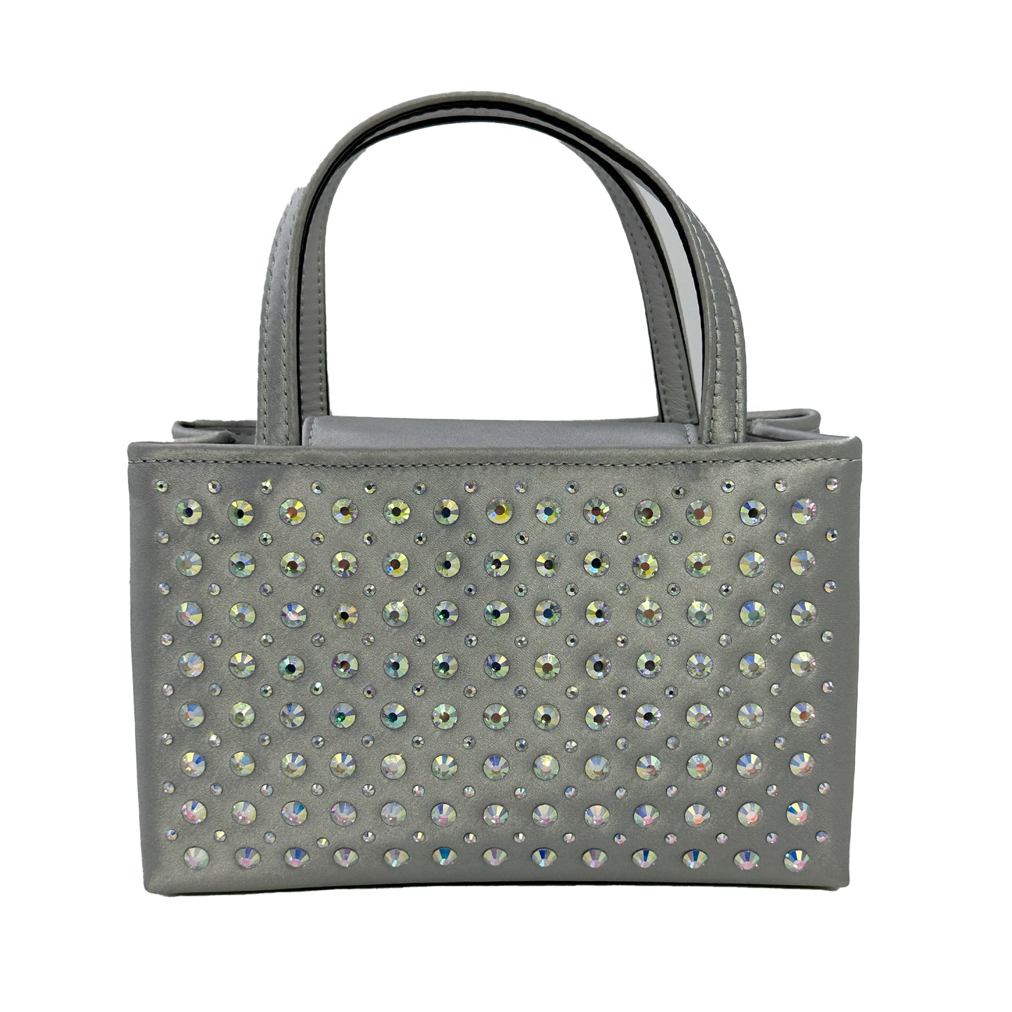 kate spade new york Sam Icon Crystal Embellished Fabric Women's Mini Tote - Platinum Grey - 196021357619