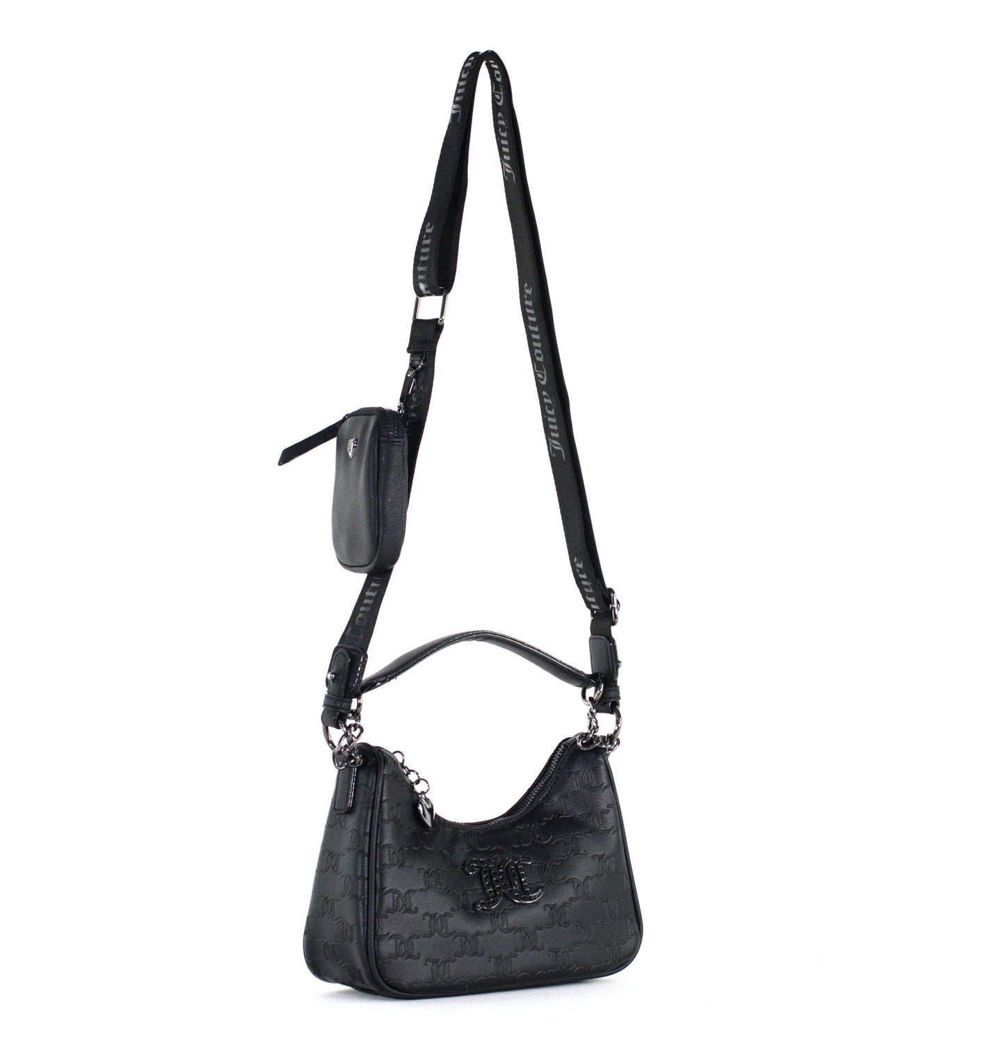 Juicy Couture All About That Bling Hobo Crossbody - Liquorice Black