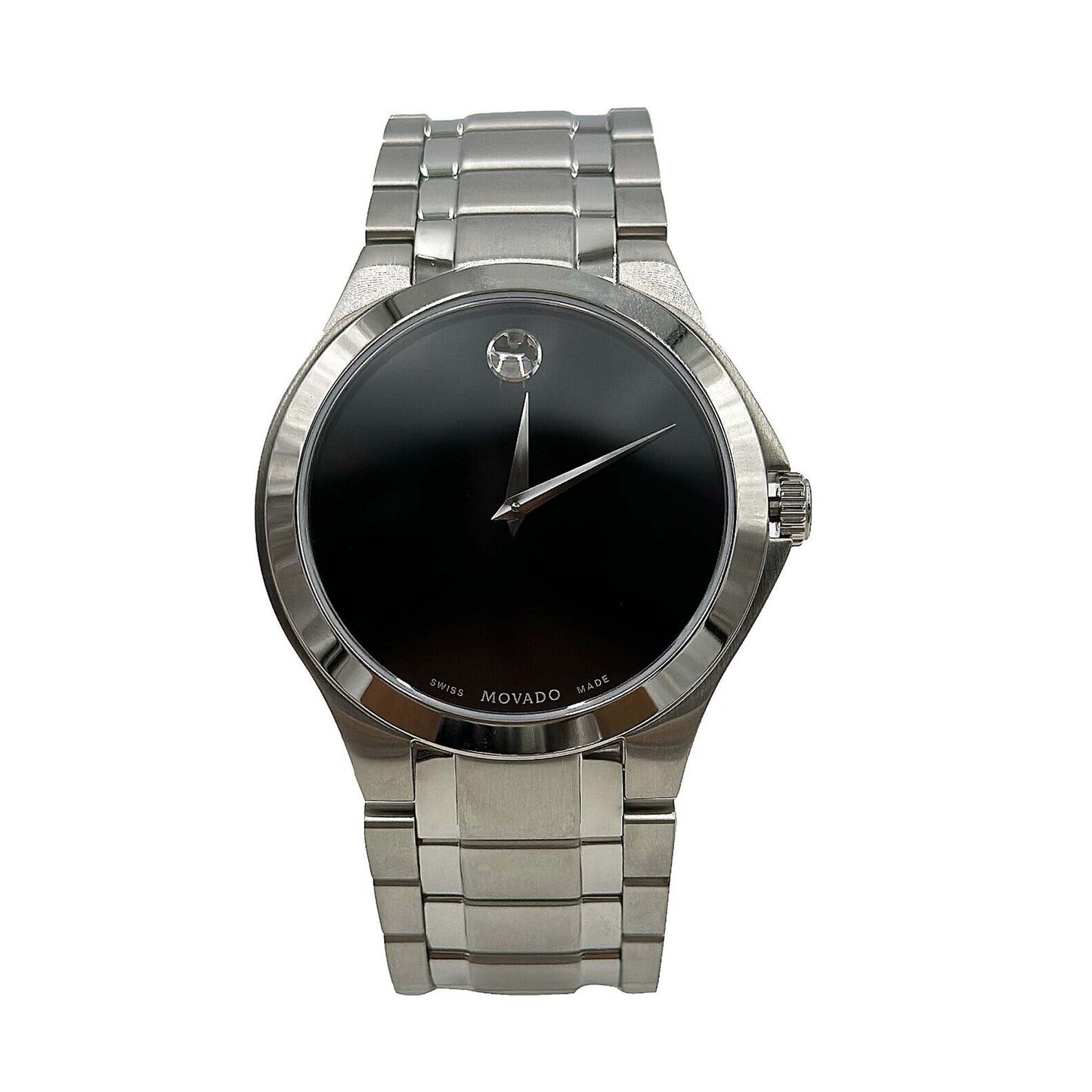 Movado Men's Swiss Made 40mm Black Dial Bracelet Watch - 0606781 - 885997108966