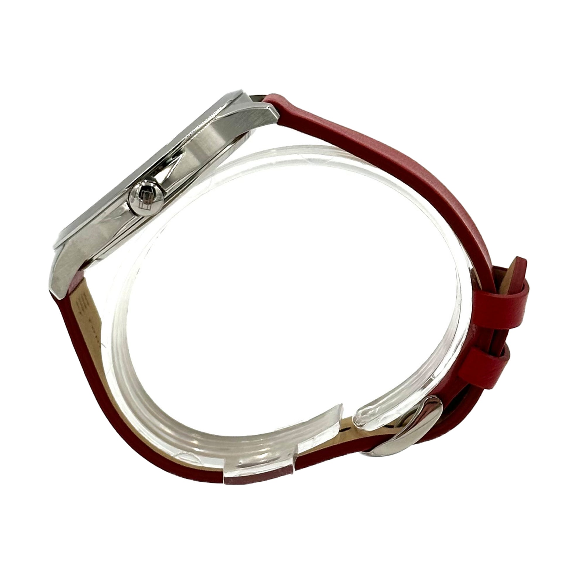 Tommy Hilfiger Women's Red 38mm Leather Strap Watch - 1782000 - 885997290913