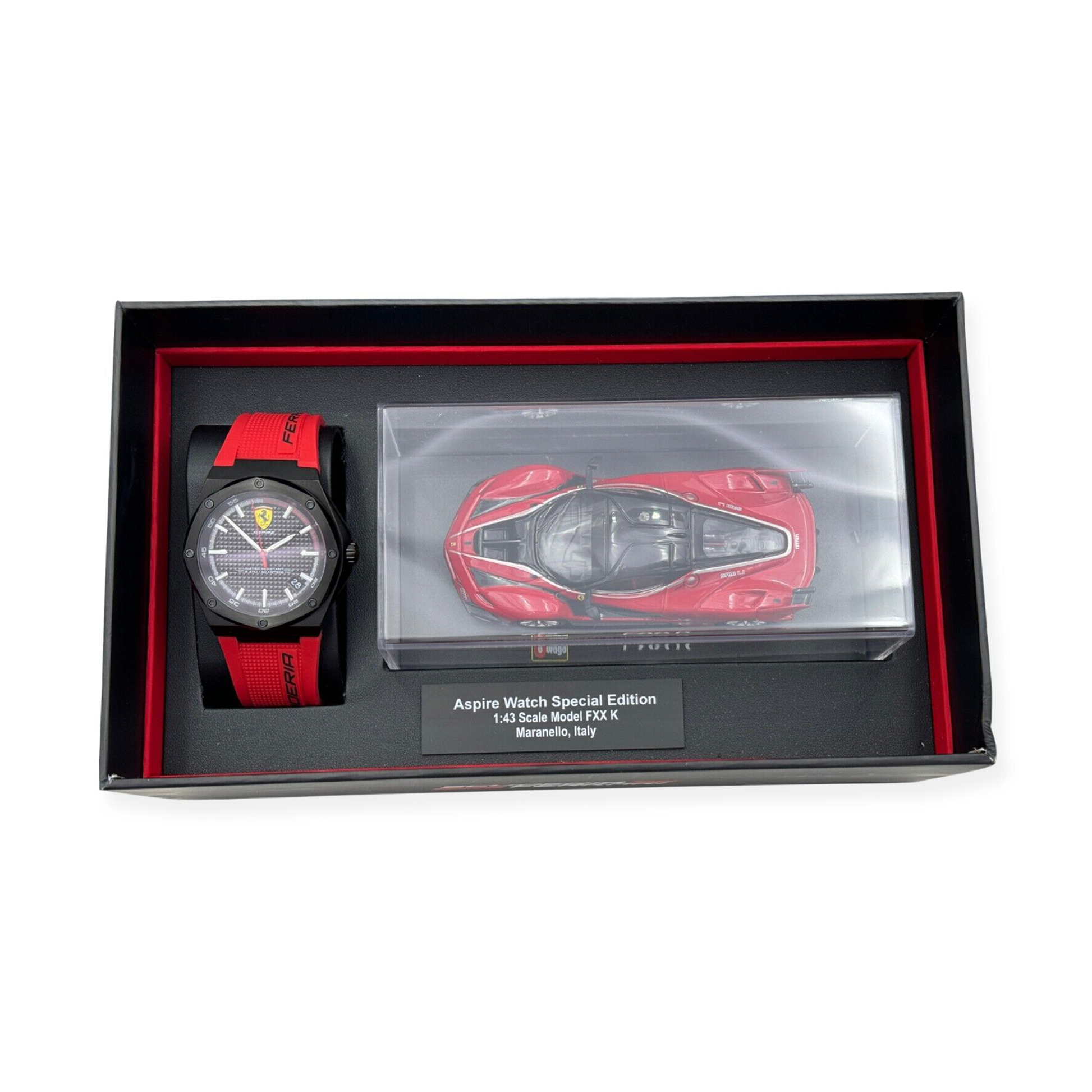 Ferrari Men's Aspire Stainless Steel Quartz Watch with Silicone Strap - 0870030 - 885997302463 