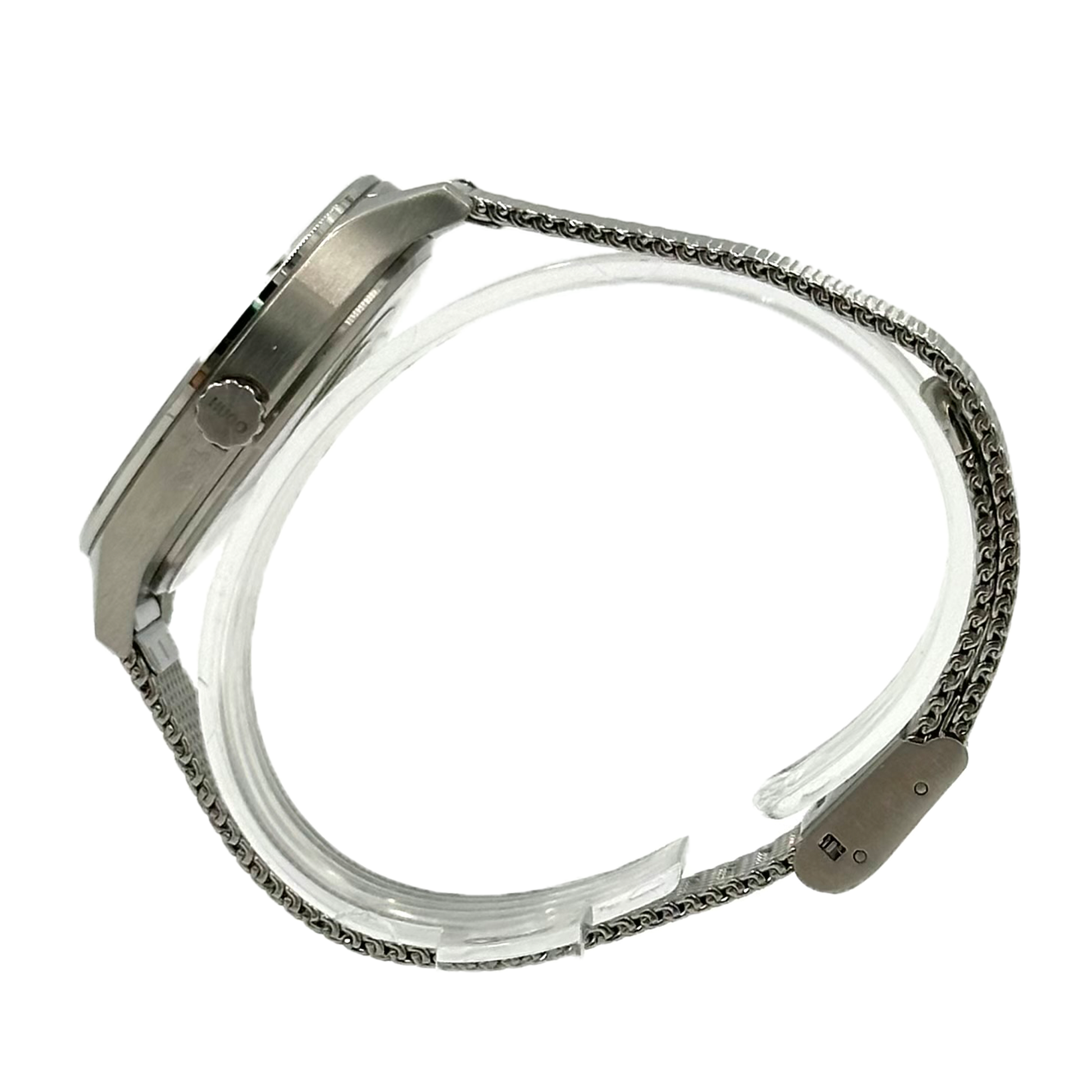 hugo boss ladies watch polished silver milanese bracelet ocean wave dial - 1540061 - 885997367752