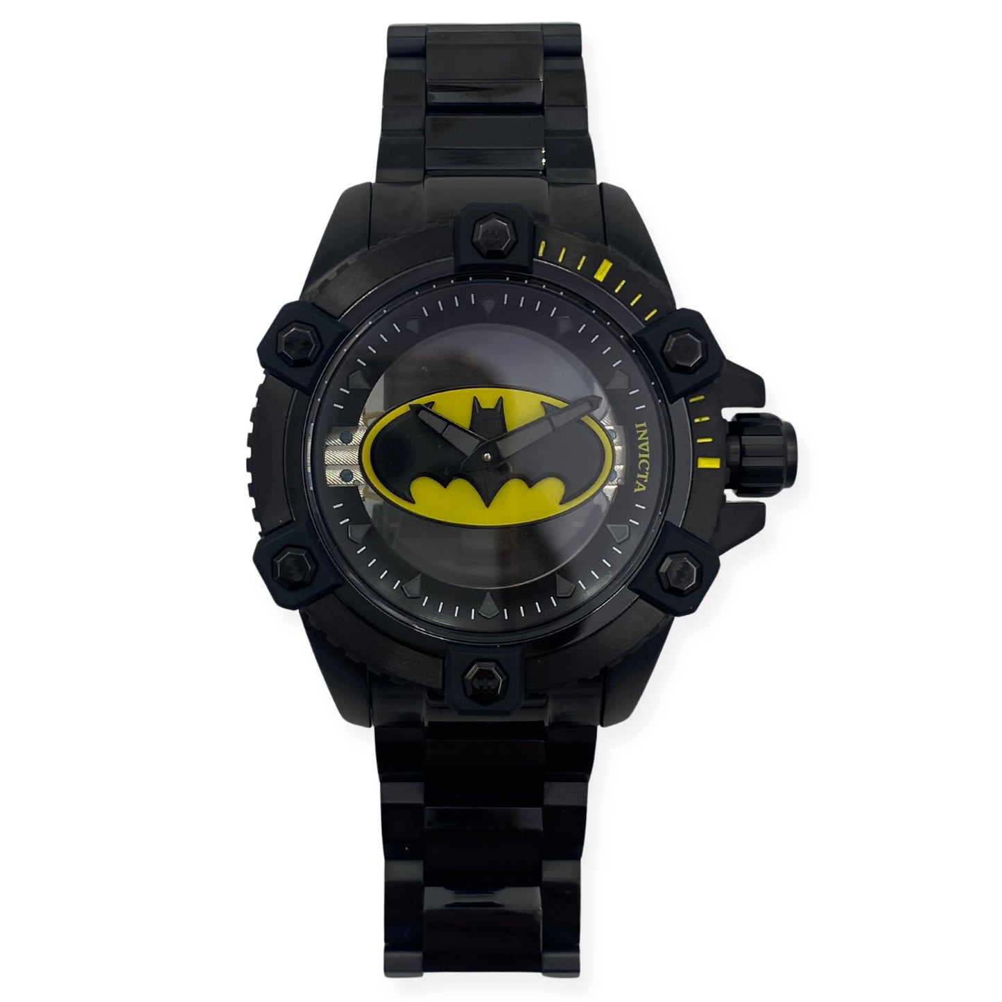 INVICTA DC Comics Batman Octane Ghost Steel Mechanical Limited Watch - 26844 - 886678322862