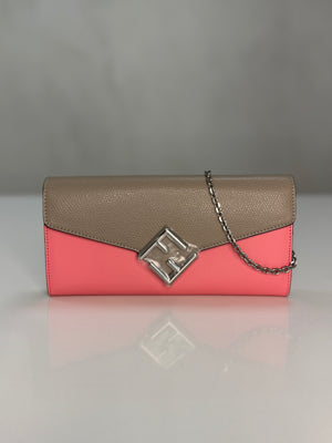 Fendi Pink Dalia/Tortora Leather Continental Wallet – additional photo 13