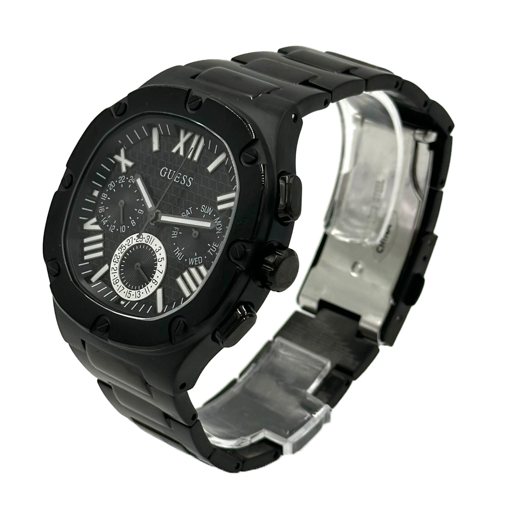 Guess Headline Men's Black Multi-function Watch - GW0572G3 - 916615330755