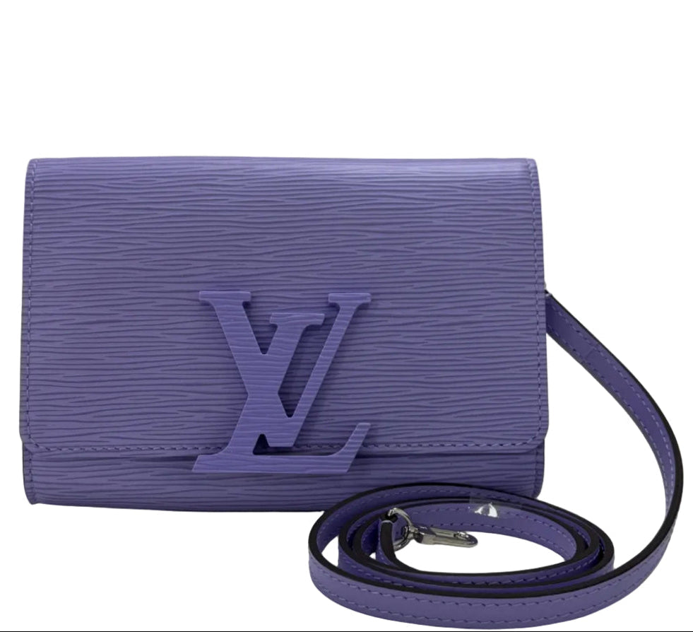 Louis Vuitton Louise PM Lilas Epi Leather Clutch Crossbody Bag