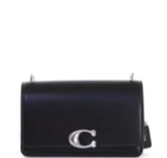 Coach Luxe Refined Calf Leather Bandit Crossbody - Black