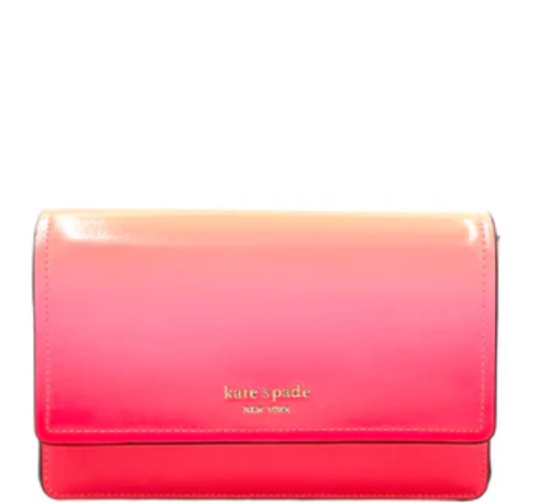 Kate Spade New York Morgan Ombre Flap Chain Wallet Crossbody - Melon Ball