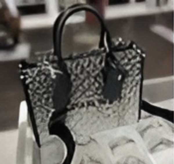 Michael Kors Mirella Small Logo Print Crossbody Strap Shopper Tote Bag- Black