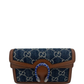 Gucci Dionysus Crossbody Bag Women’s Navy Denim GG Supreme Chain Shoulder Bag