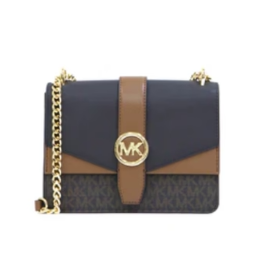 Michael Kors Greenwich Small Flap Crossbody - Brown Multi