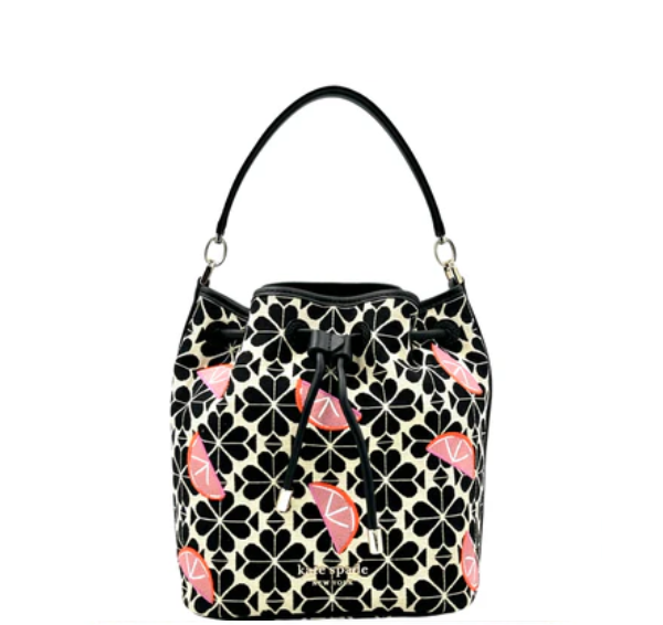 Kate Spade Grapefruit Spade Flower Bucket Crossbody - Black Multi