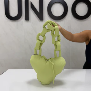 Coach Coachtopia Loop Puffy Heart Bag - Pale Lime