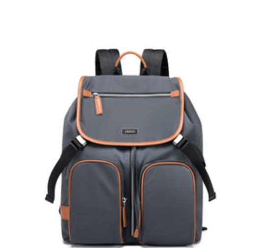 UNOO Elara Backpack - Gray/Orange