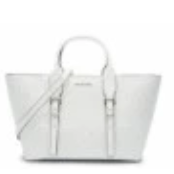 Michael Kors Small Moore-Optic White/Aluminum