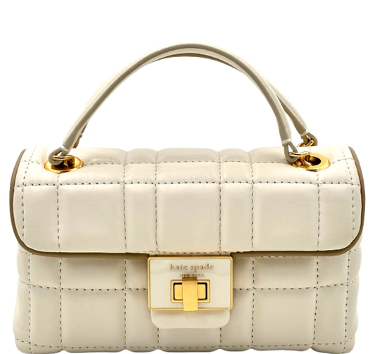 Kate Spade Evelyn Quilted Small Shoulder Crossbody Bag - Ivory