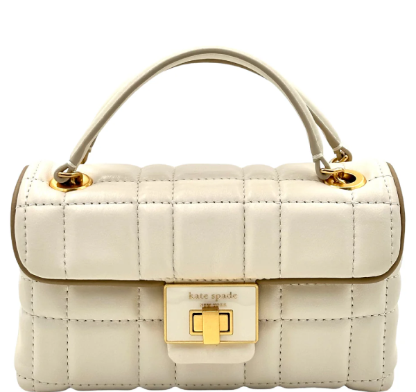 Kate Spade Evelyn Quilted Small Shoulder Crossbody Bag - Ivory