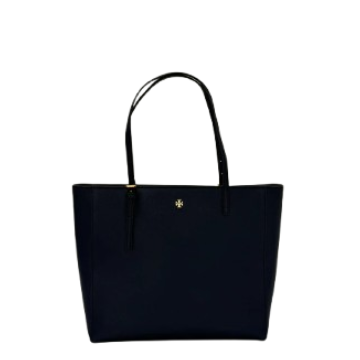 Tory Burch Emerson Small Saffiano Leather Tote – Navy