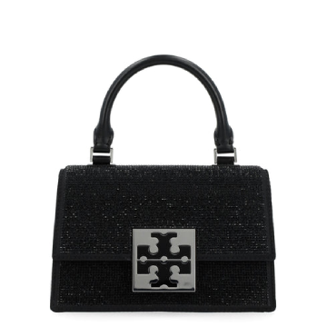 Tory Burch Handbag With Rhinestones - Black