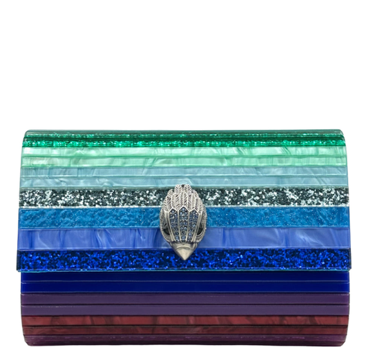 Kurt Geiger Party Eagle Clutch Bag - Blue Multi