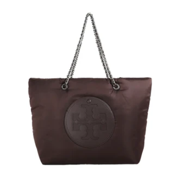 Tory Burch Ella Chain Soft Tote Bag – Brown