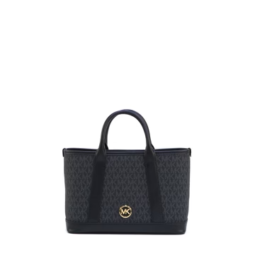 Michael Kors Luisa Small Signature Satchel - Black
