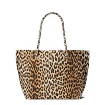 Tory Burch Ella Animal Print Tote Bag - Brown Multi