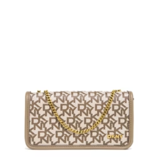DKNY Rivi Clutch Bag - Brown