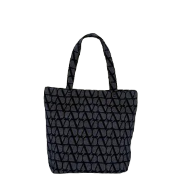 Valentino Toile Iconographe Tote Bag-Melange Denim