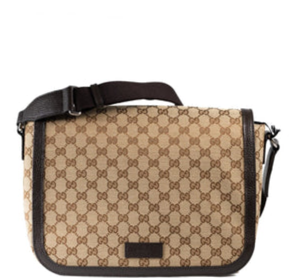 GUCCI GG Canvas Crossbody Large Messenger Bag