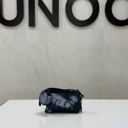 Coach Charter Slim Crossbody Bag with Tie Dye Print- Blue/ Multi