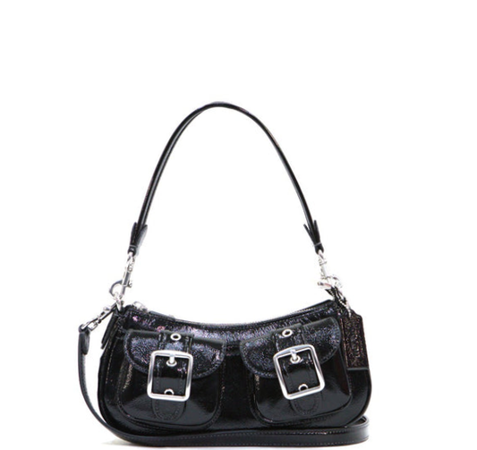 Caoach Ashton Baguet Bag - Black
