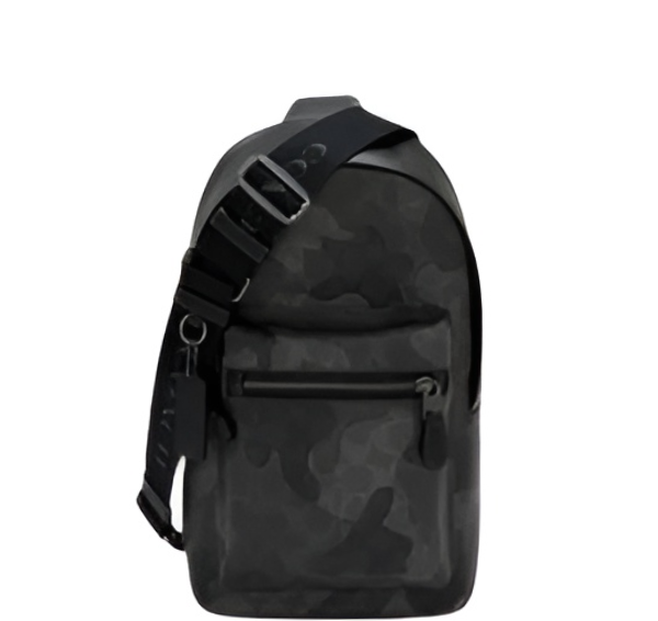 Coach West Pack In Signature Camo Print-Gunmetal/Grey Multi