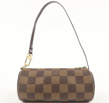 Louis Vuitton Pre-Loved  Damier Mini Pouch for Papillon Bag - Brown